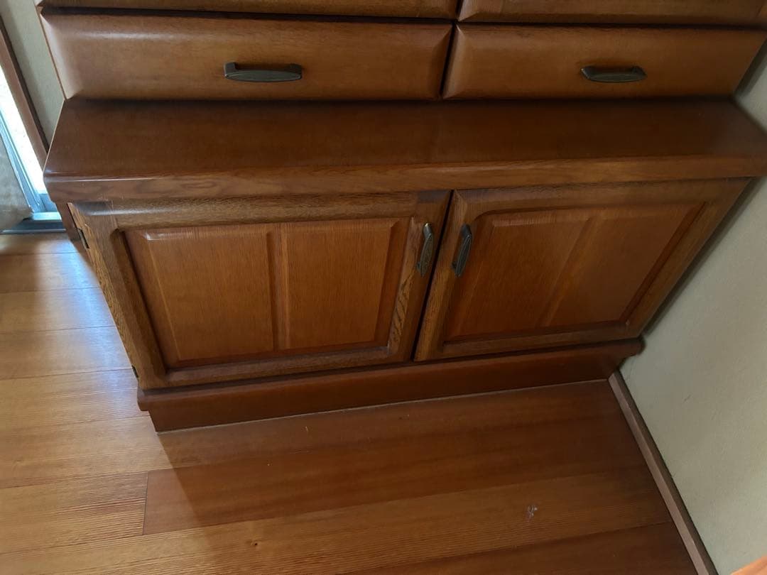 レトロ 木製 食器棚 本棚 ブラウン ディスプレイ キャビネット