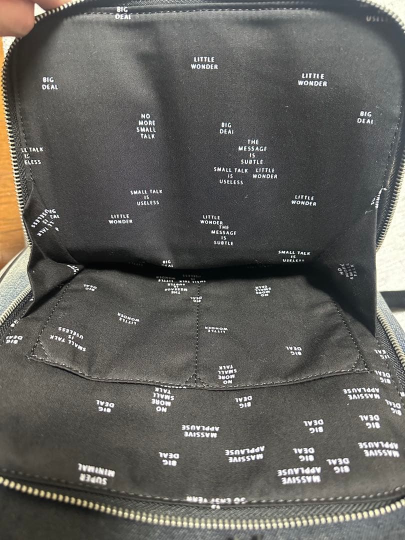 DIESEL ディーゼル リュックサック　バックパック　デニム　大容量　シルバー