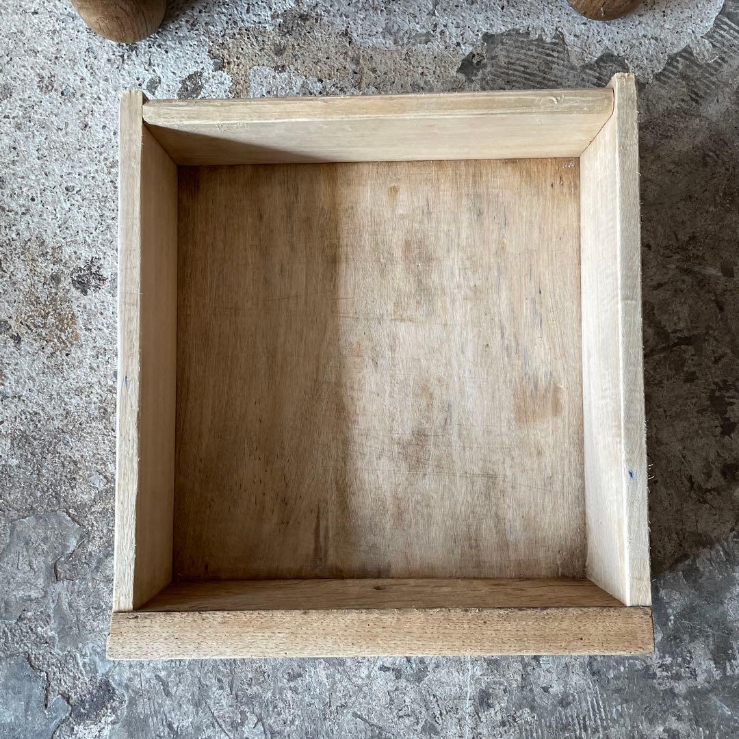 ビンテージ ドロワーサイドテーブル ドロワーベッドサイドテーブル　剥離