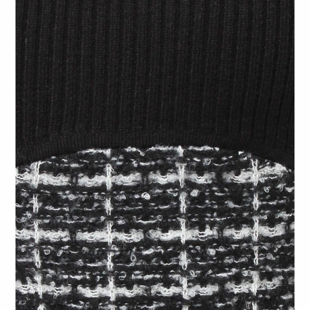 【新品タグ付き】RESEXXY シアードッキングツイードニットワンピース