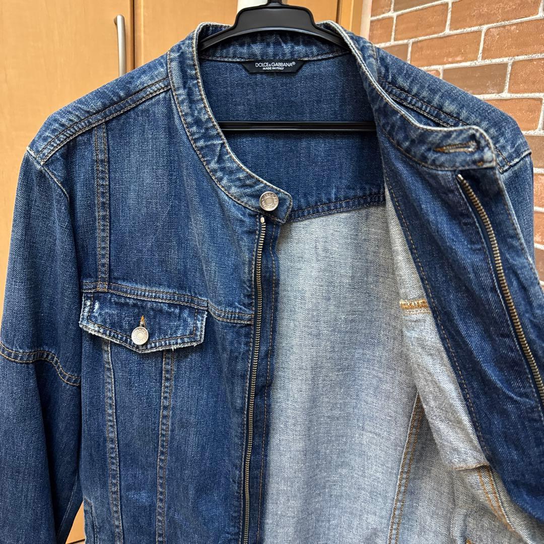 DOLCE&GABBANA デニムジャケット ジップアップ