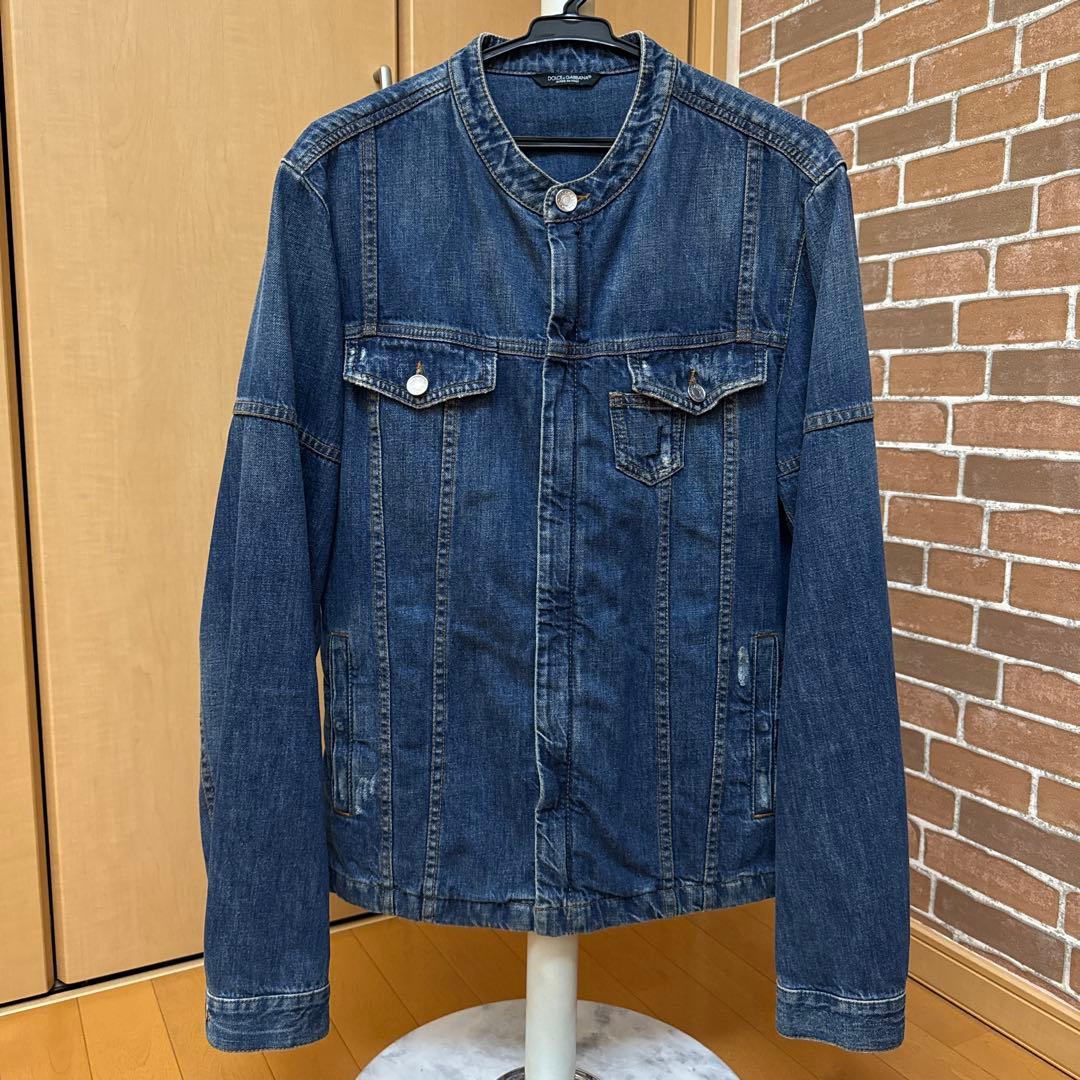 DOLCE&GABBANA デニムジャケット ジップアップ