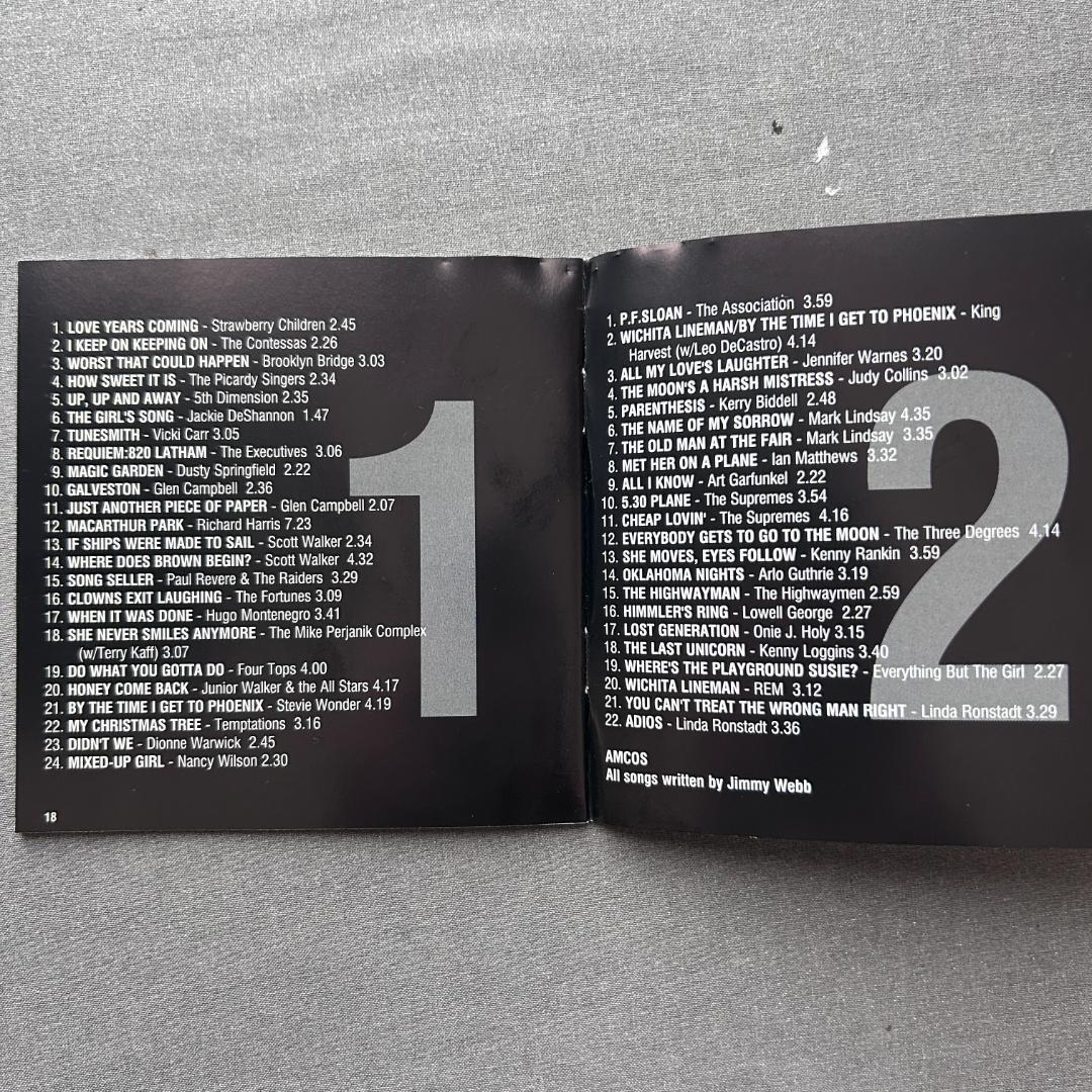 【2CD】ジミー・ウェッブ『TUNESMITH 』輸入盤