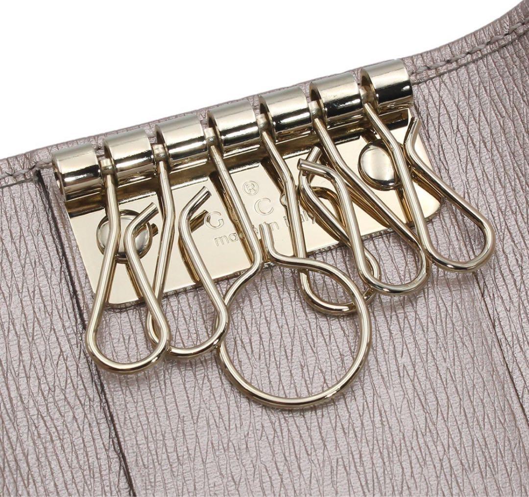 E2495 未使用 グッチ ラブリーハート 6連 キーケース