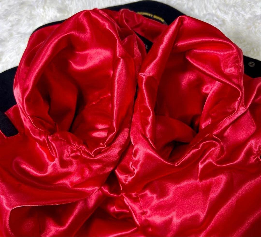 希少　Schott ショット389ピーコート 　金ボタン　裏地　赤　黒 ウール