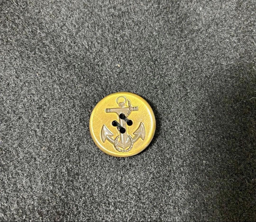 希少　Schott ショット389ピーコート 　金ボタン　裏地　赤　黒 ウール