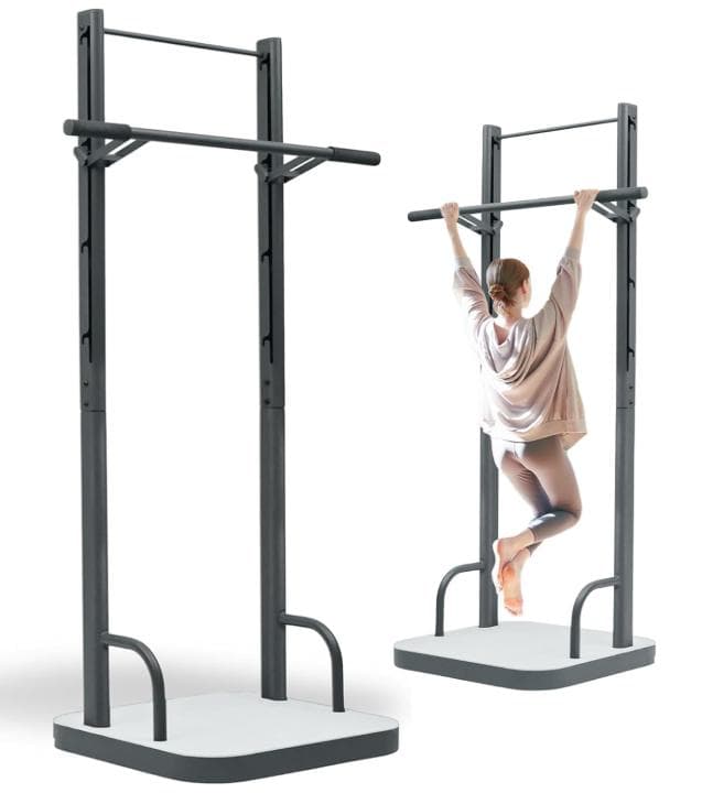 筋トレハンガーラック（ぶら下がり健康器） スチール製 グレー