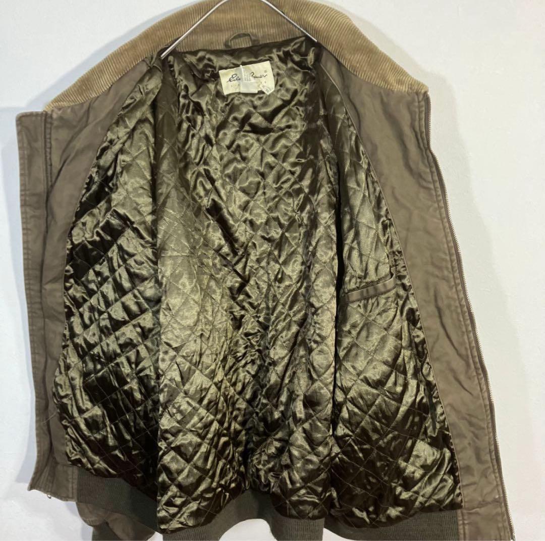 A532 エディーバウアー　ワークジャケット　裏地キルティング　中綿　無地