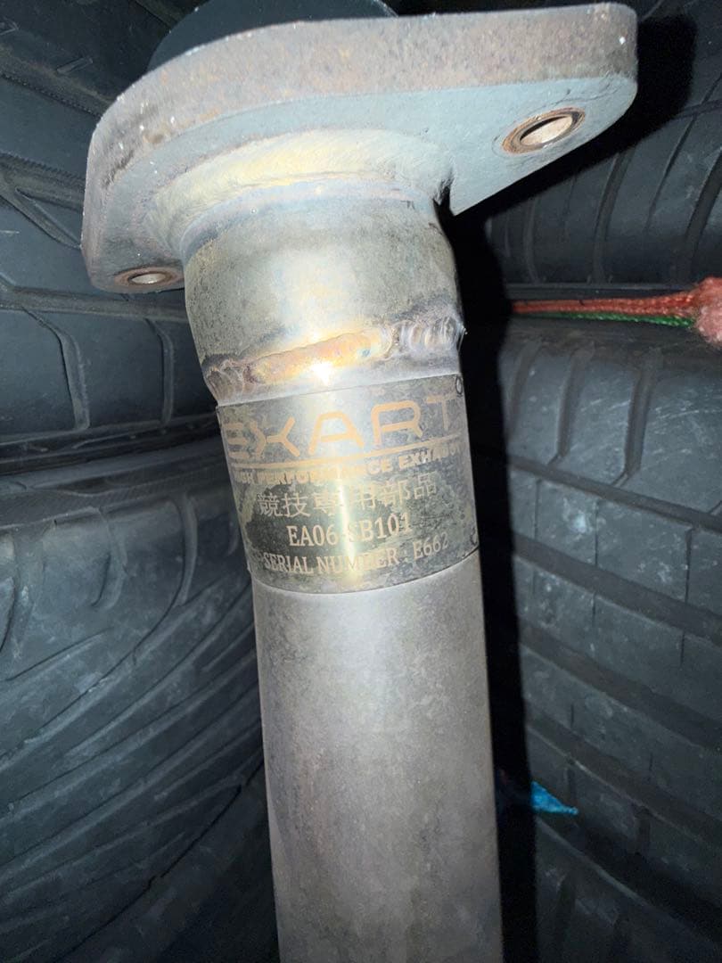 EXART 第2触媒ストレートパイプ WRX S4 VAG用