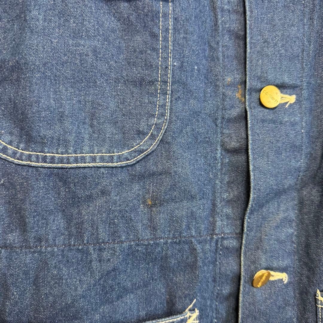 80s Carhartt vintage デニムカバーオール カーハート