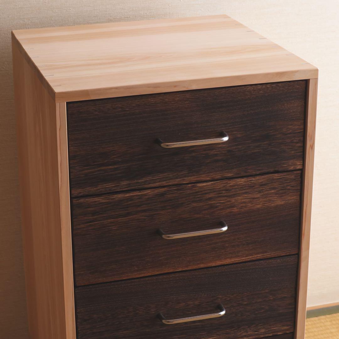 pey　桧の4段チェスト