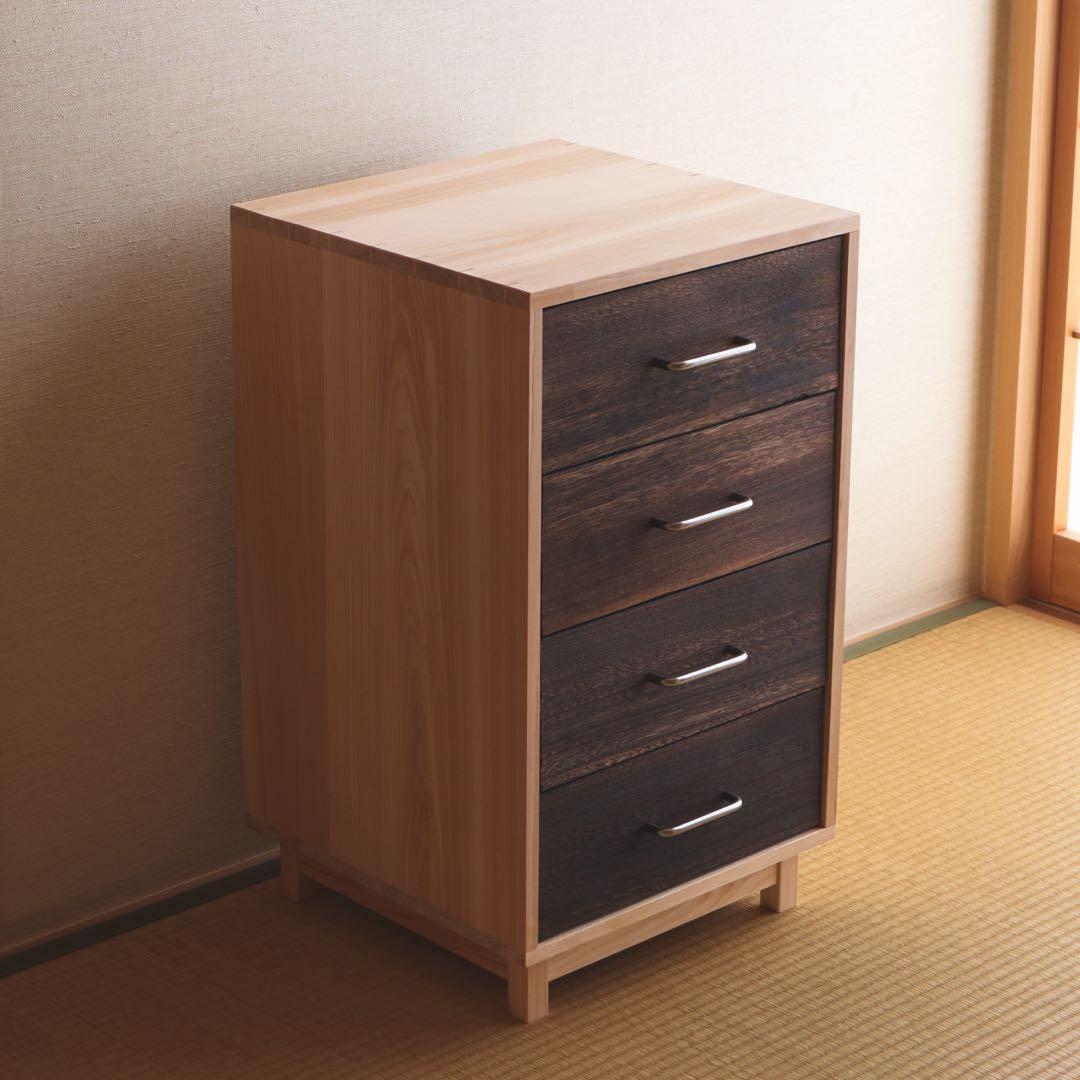 pey　桧の4段チェスト