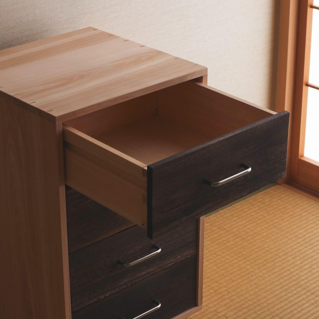 pey　桧の4段チェスト