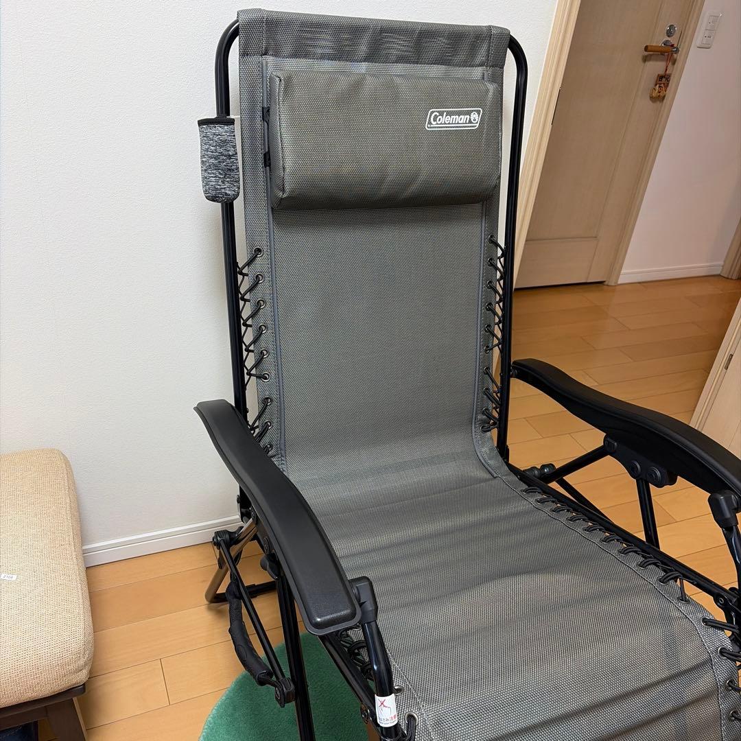 室内数回使用のみ コールマン　インフィニティチェア グレー