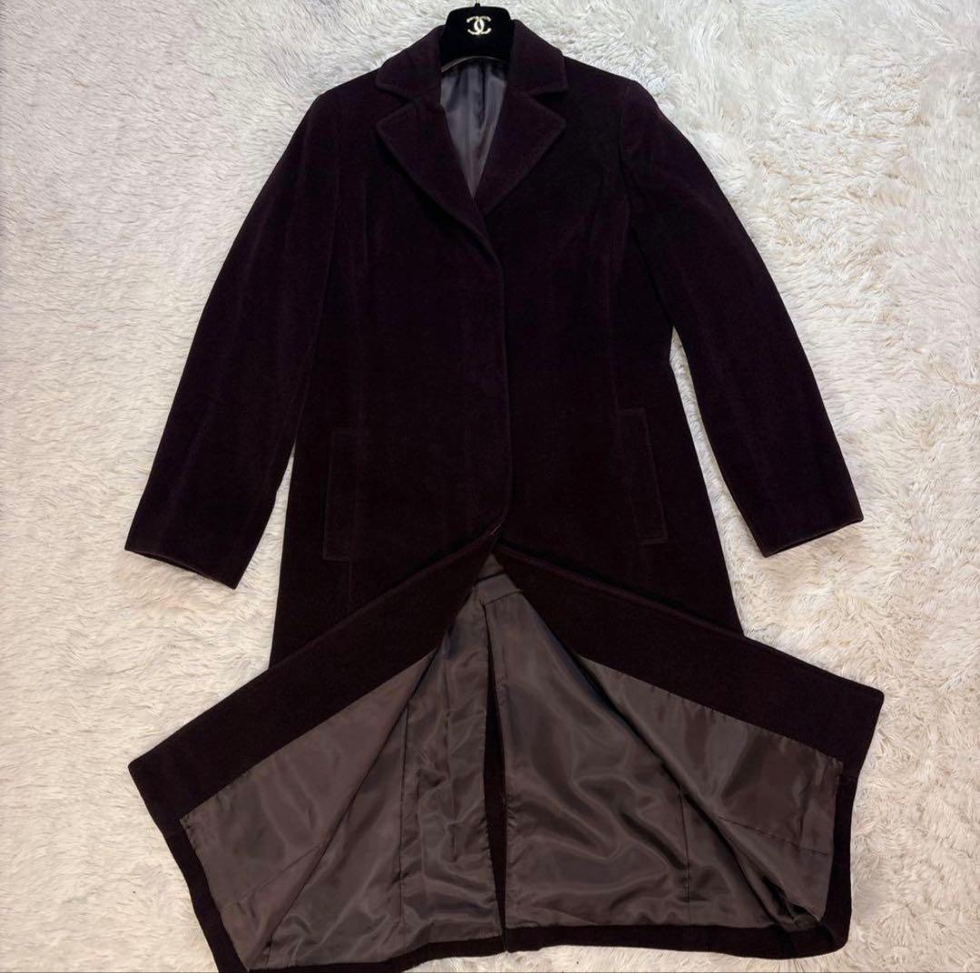 新品 未使用 NEWYORKER アンゴラ 羊毛 ロングコート ウールコート