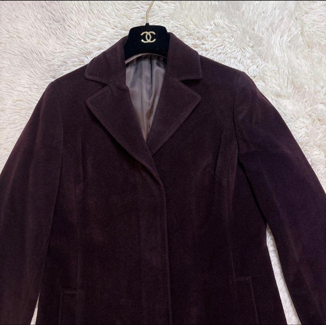 新品 未使用 NEWYORKER アンゴラ 羊毛 ロングコート ウールコート