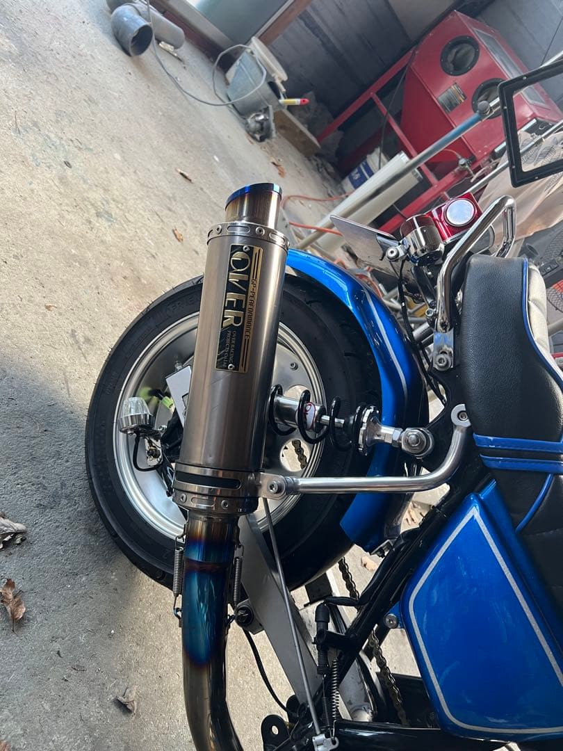 XXX OVER RACING フルチタンマフラー　サイレンサー