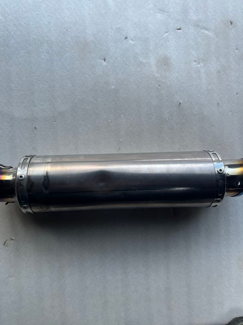 XXX OVER RACING フルチタンマフラー　サイレンサー