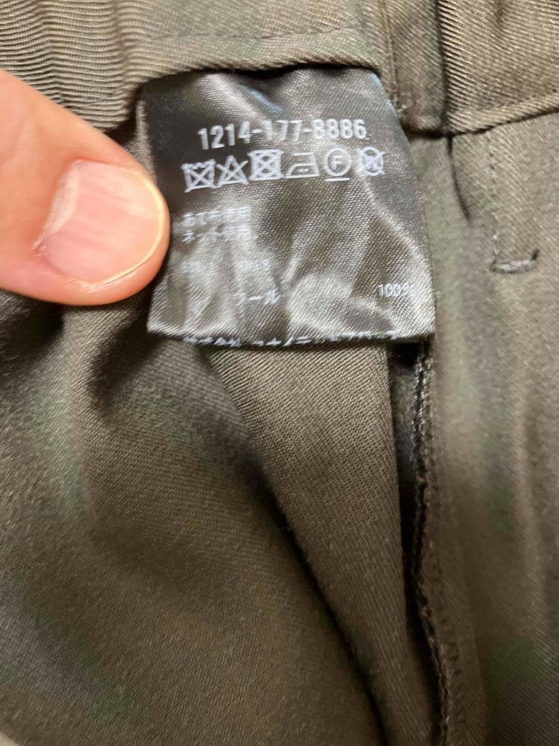 <H>ウーステッド ヴェイカント イージーパンツ　ダークグレー