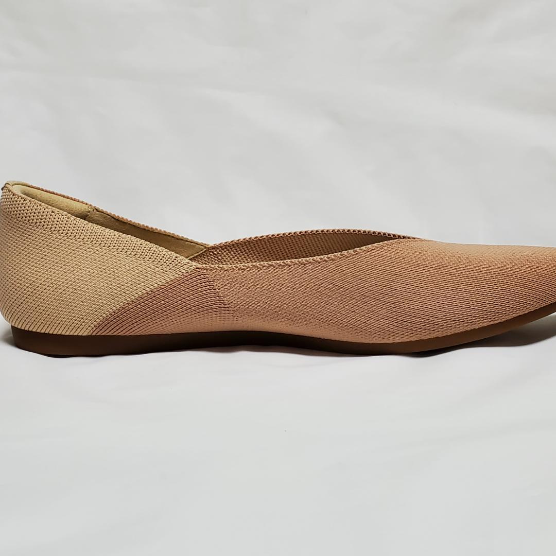 【新品未使用品】　VIVAIA　フラットシューズ　ベージュ系　バイカラー