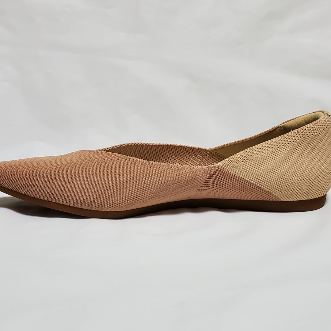 【新品未使用品】　VIVAIA　フラットシューズ　ベージュ系　バイカラー