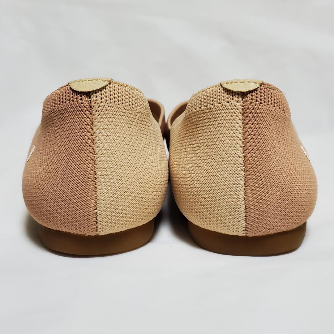 【新品未使用品】　VIVAIA　フラットシューズ　ベージュ系　バイカラー