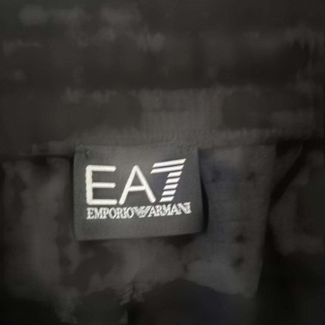 YS美品エンポリオ アルマーニ EA7 ジャージ上下セット ブラック L