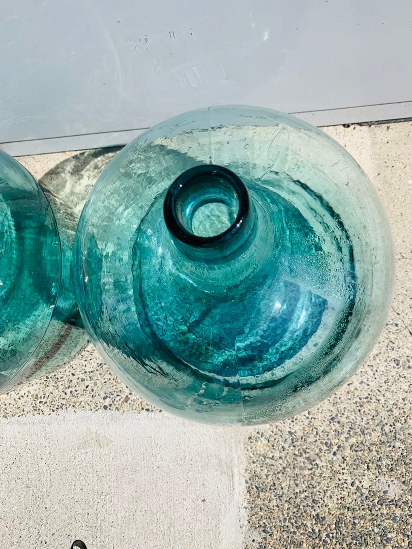 昭和レトロ　デミジョンボトル　ガラス瓶２点　アンティーク　古道具