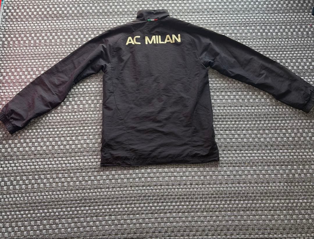 ACミラン ジャージセット adidas 黒　サイズS