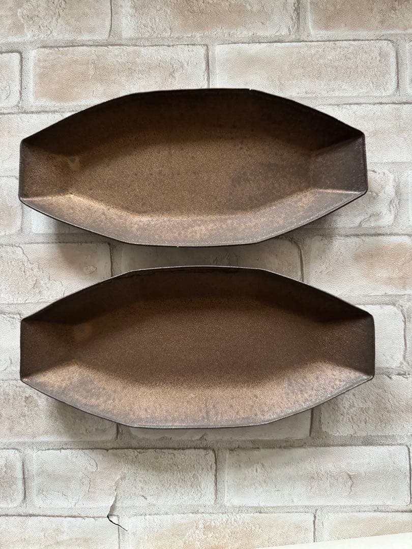 器のしごと(信楽) 村上　直子 鉄sabi Fune（大）２枚セット