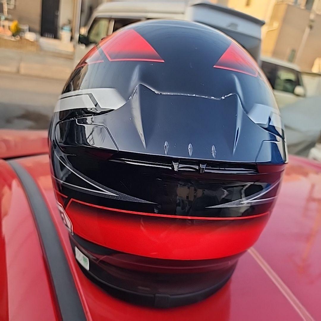 や*じ様 SHOEI フルフェイスヘルメット レッド/ブラック