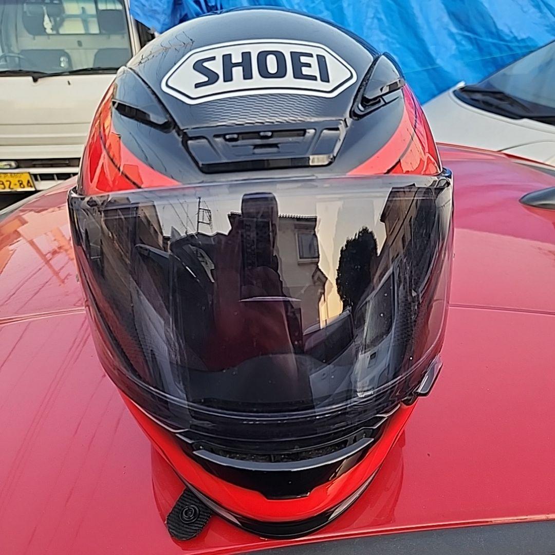 や*じ様 SHOEI フルフェイスヘルメット レッド/ブラック