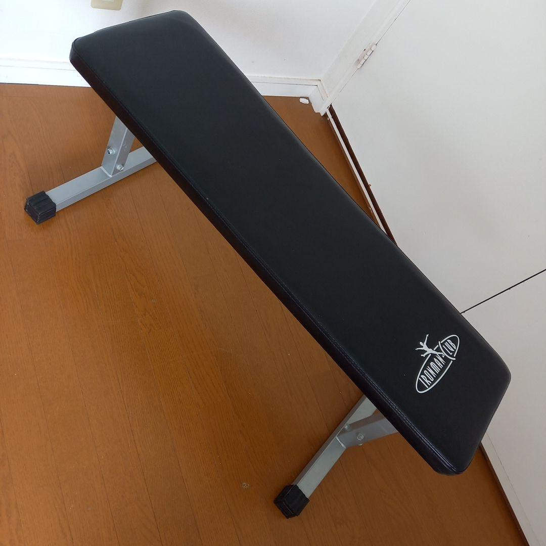 トレーニングベンチ 黒 合成皮革製