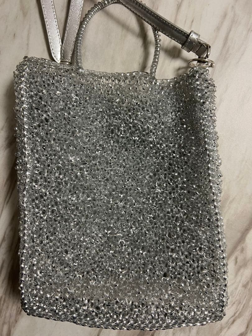 【アンテプリマ】ワイヤーバッグ　アデッソスモール　シルバー