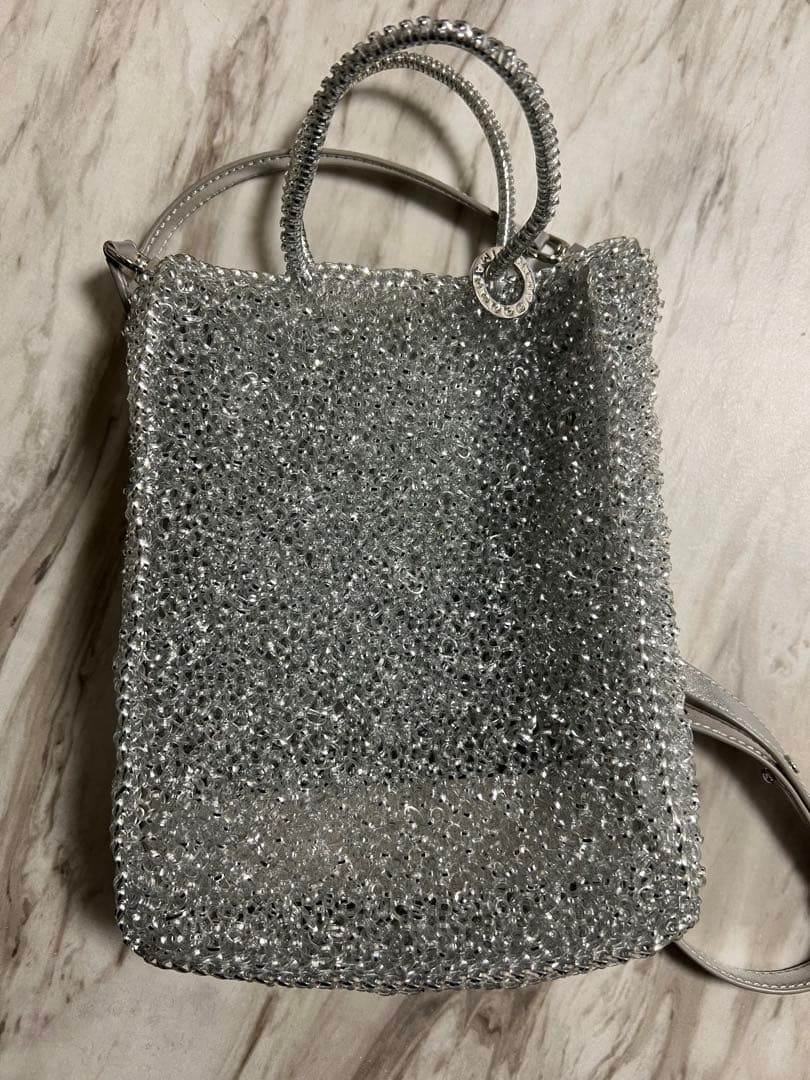 【アンテプリマ】ワイヤーバッグ　アデッソスモール　シルバー