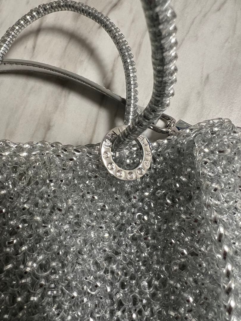 【アンテプリマ】ワイヤーバッグ　アデッソスモール　シルバー