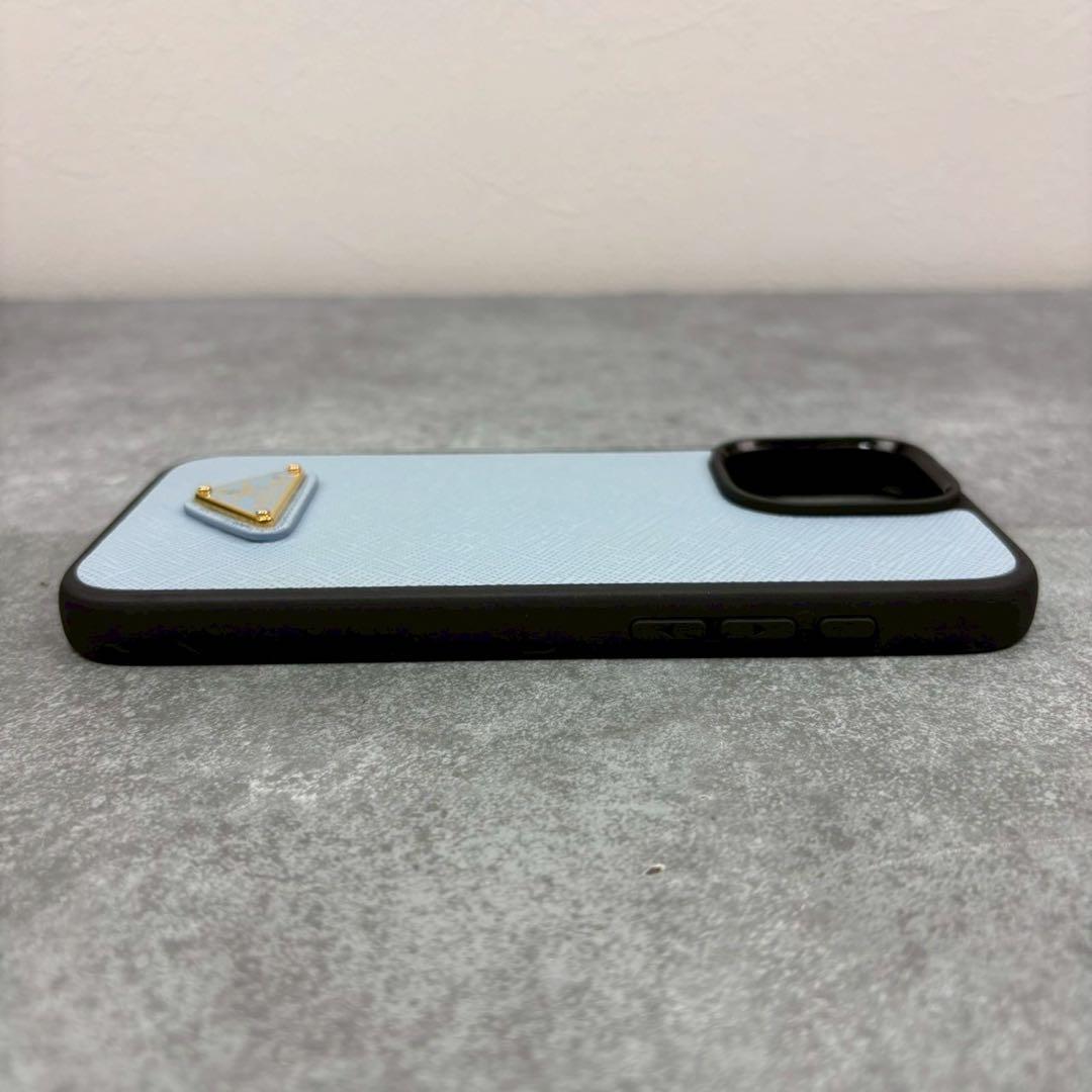 現行品 未使用品 プラダ iPhone16pro max スマホケース 三角ロゴ