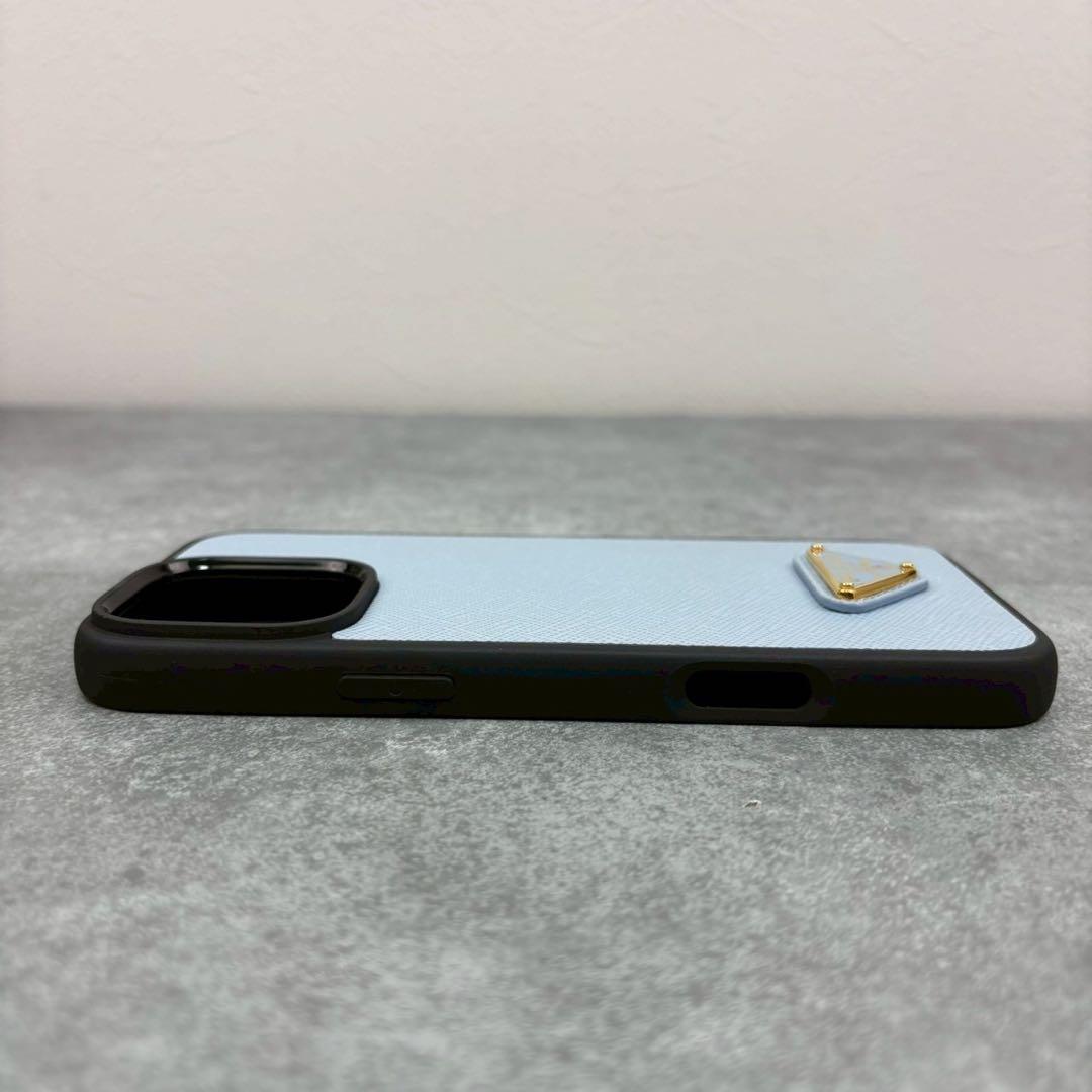 現行品 未使用品 プラダ iPhone16pro max スマホケース 三角ロゴ
