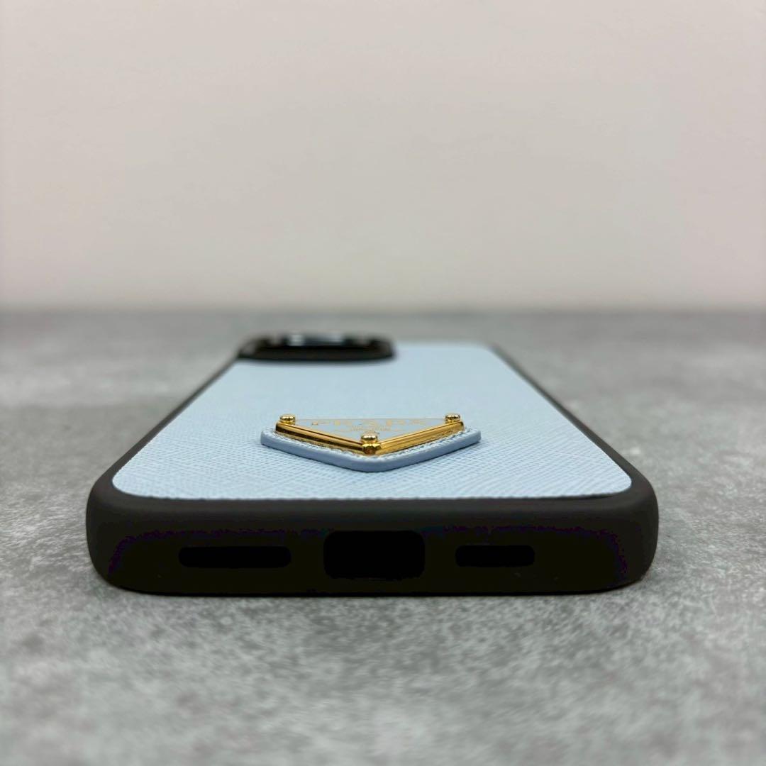 現行品 未使用品 プラダ iPhone16pro max スマホケース 三角ロゴ