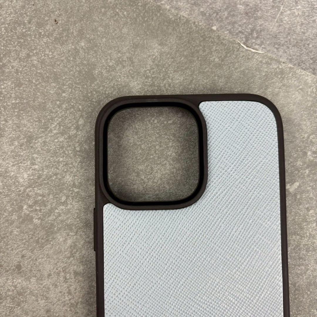 現行品 未使用品 プラダ iPhone16pro max スマホケース 三角ロゴ