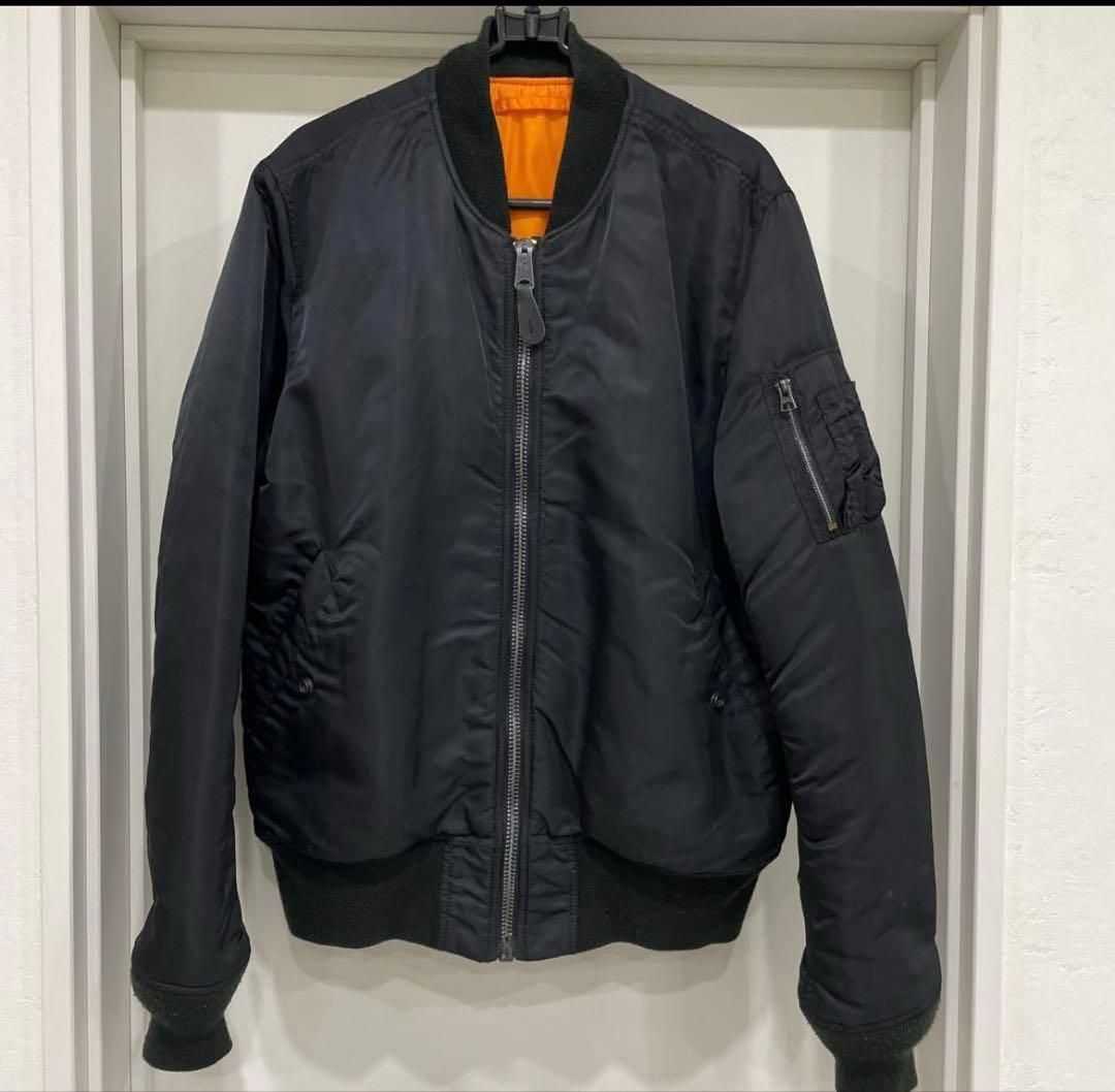 ALPHA INDUSTRIES MA1 ブラックLサイズ　アルファ　Alpha