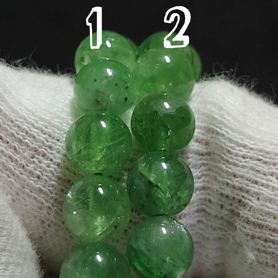 ★(Gouden Prins！)クリアツァボライト 6.8ミリ珠ブレス①