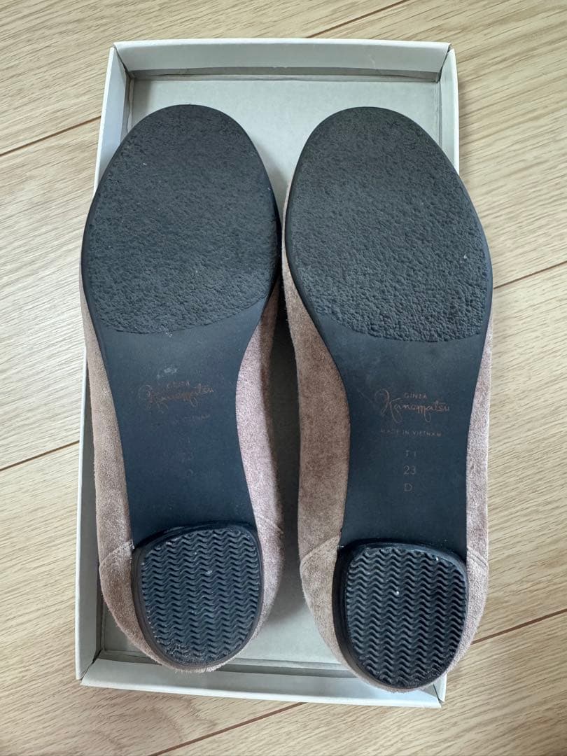 【未使用に近い】銀座かねまつ ビジュー パンプス