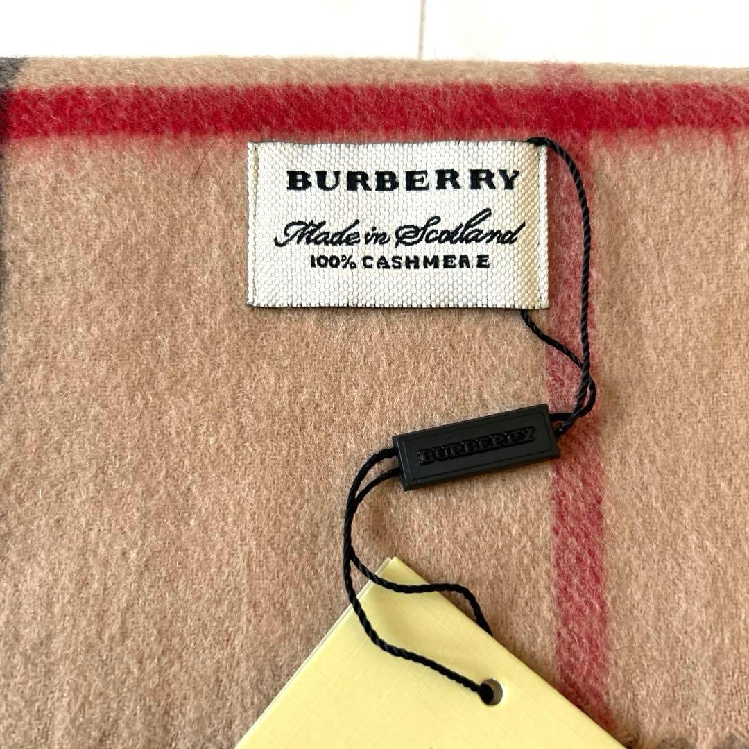 BURBERRY チェック柄 カシミヤ マフラー