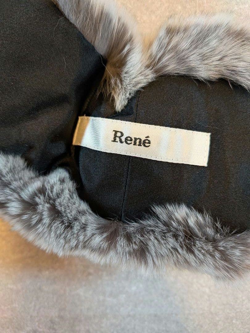 Rene ルネ ティペット マフラー ショール ファー ラビット