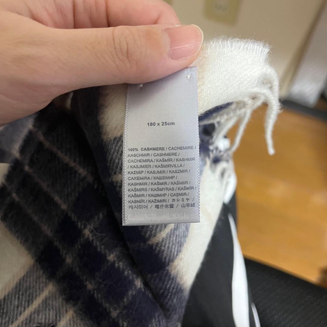 Johnstons of Elgin チェック柄マフラー Knockmore