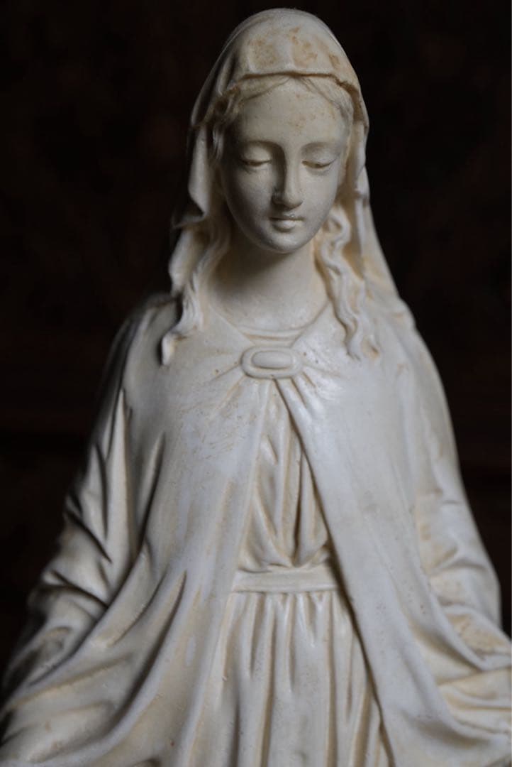 ◎フランスアンティーク　1920年頃　癒しの御顔、美しい聖母マリア像