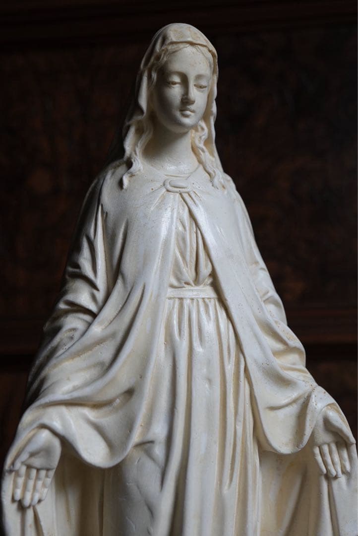 ◎フランスアンティーク　1920年頃　癒しの御顔、美しい聖母マリア像