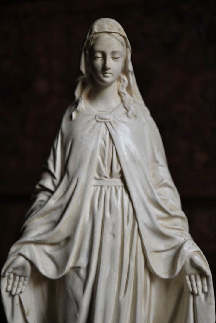 ◎フランスアンティーク　1920年頃　癒しの御顔、美しい聖母マリア像