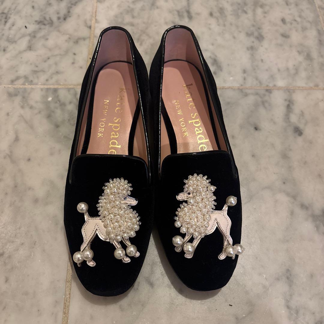 Kate Spade プードルモチーフ フラットシューズ
